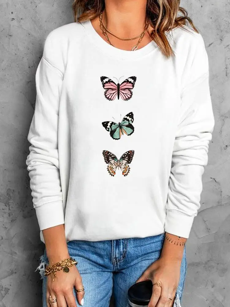 Cartoon Sweet 90s Sweet Pullovers O-neck Women Fall Autumn Fashion Clothing Spring Fashion Butterfly Female Graphic Sweatshirts
Cartoon Sweet 90s Sweet Pullovers O-neck Women Fall Autumn Fashion Clothing Spring Fashion Butterfly Female Graphic Sweatshirts