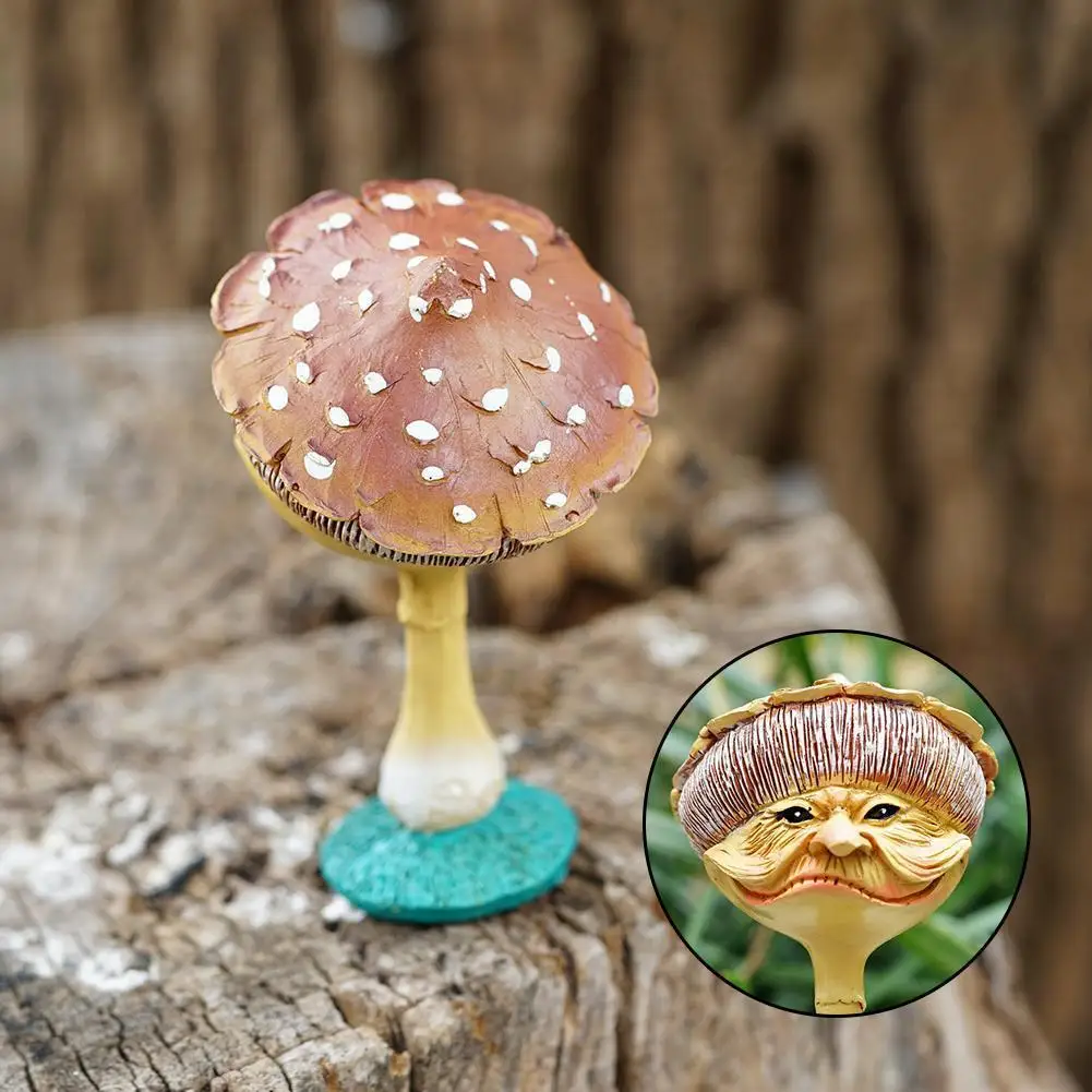 Miniature Happy Mushrooms Statue Funny Human Face Mushroom Outdoor Decor Garden Statue Home Statue Fairy Garden Sculpture R B1s6
Miniature Happy Mushrooms Statue Funny Human Face Mushroom Outdoor Decor Garden Statue Home Statue Fairy Garden Sculpture R B1s6