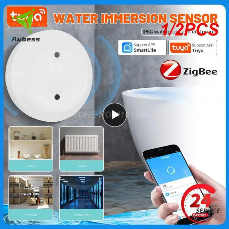 1/2PCS New Tuya ZigBee 3.0 Water Sensor Smart Life APP Remote Alarm Smart Home Long Battery Life Security Protection Detector
1/2PCS New Tuya ZigBee 3.0 Water Sensor Smart Life APP Remote Alarm Smart Home Long Battery Life Security Protection Detector