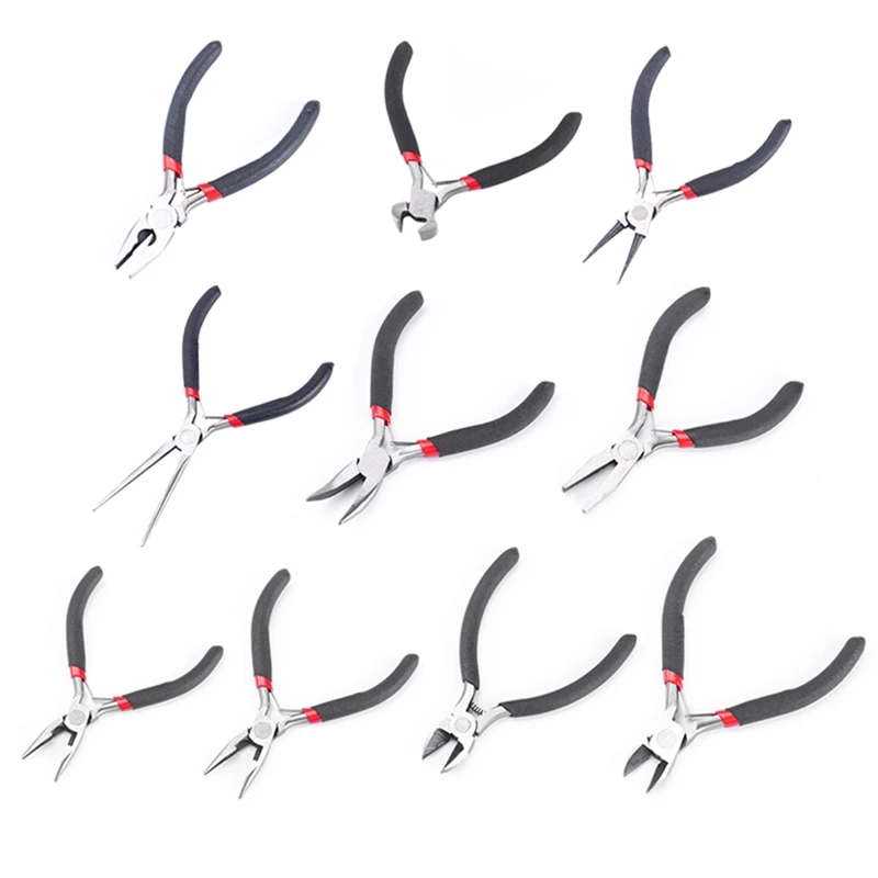 9Pcs Mini 4.5/5 Inch Jewelry Pliers DIY Tool Suitable For Handmade Beaded Repair Accessories Set
9Pcs Mini 4.5/5 Inch Jewelry Pliers DIY Tool Suitable For Handmade Beaded Repair Accessories Set