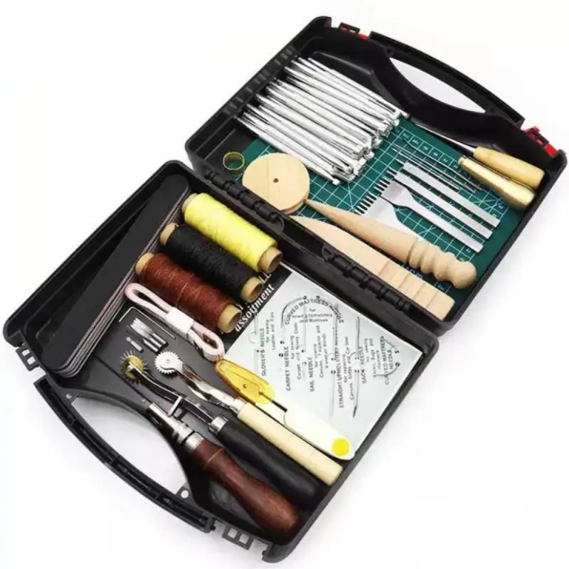 Leather Craft Sewing Kit High Quality Sewing Repair A Wide Range Of Uses Stitching Punch Carving Work Professional Repair Tools
Leather Craft Sewing Kit High Quality Sewing Repair A Wide Range Of Uses Stitching Punch Carving Work Professional Repair Tools