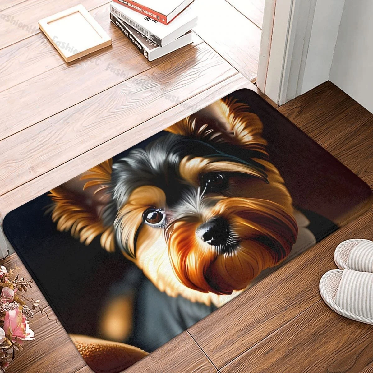

Yorkshire Terrier Anti-Slip Doormat Living Room Mat Cool Balcony Carpet Entrance Door Rug Bedroom Decorative