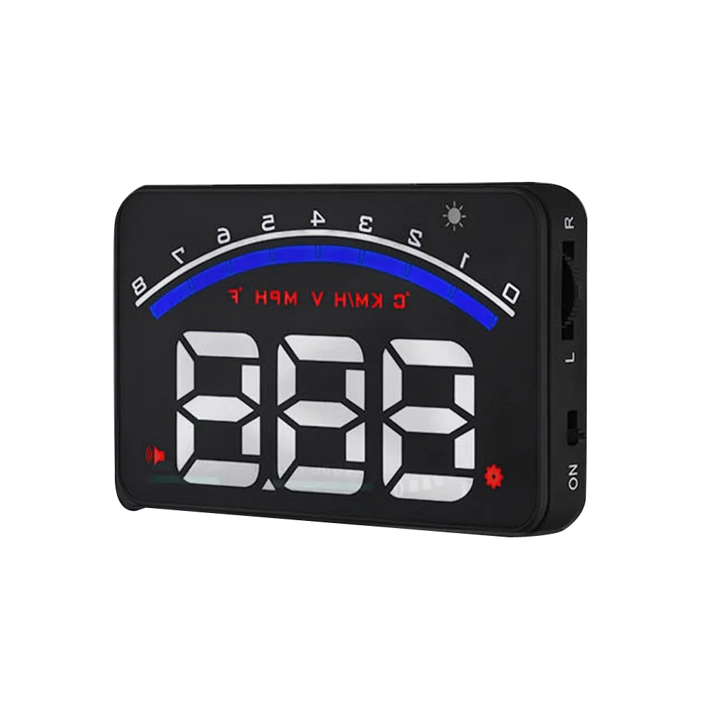 Head Display Car HUD Speedmeter Over Reminder Water Temperature Low Voltage Warnning Windshield Project (Black) 
Head Display Car HUD Speedmeter Over Reminder Water Temperature Low Voltage Warnning Windshield Project (Black)