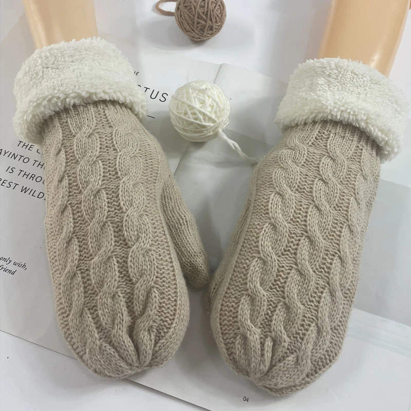Womens Winter Touchscreen Gloves Cable Knit Warm Lined 2 Fingers Dual-layer Touch Screen Texting Mitten Glove for Women Outdoor
Womens Winter Touchscreen Gloves Cable Knit Warm Lined 2 Fingers Dual-layer Touch Screen Texting Mitten Glove for Women Outdoor