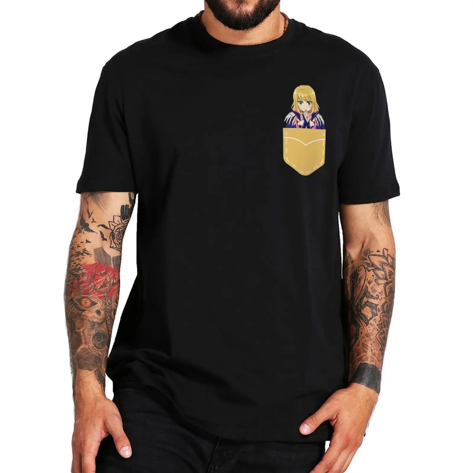 Desumi In The Pocket T Shirt Love After World Domination Anime Fans Tee EU Size Summer 100% Cotton Casual Women Men T-shirt
Desumi In The Pocket T Shirt Love After World Domination Anime Fans Tee EU Size Summer 100% Cotton Casual Women Men T-shirt