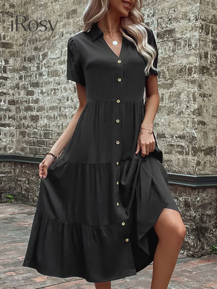 New In Summer Dress 2023 Chic and Elegant Button Down Long Black Viscose Dresses for Women Party Formal Occasion Dresses Clothes
New In Summer Dress 2023 Chic and Elegant Button Down Long Black Viscose Dresses for Women Party Formal Occasion Dresses Clothes