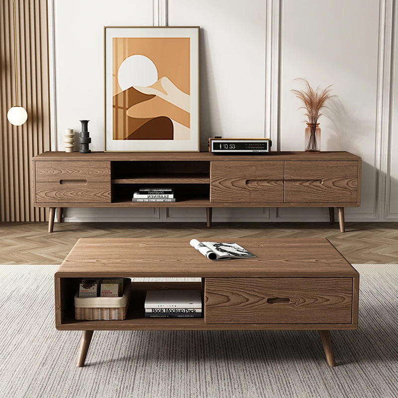 Pure grey wood tea table Nordic high quality all solid wood living room tea table TV cabinet combination small family tea set
Pure grey wood tea table Nordic high quality all solid wood living room tea table TV cabinet combination small family tea set