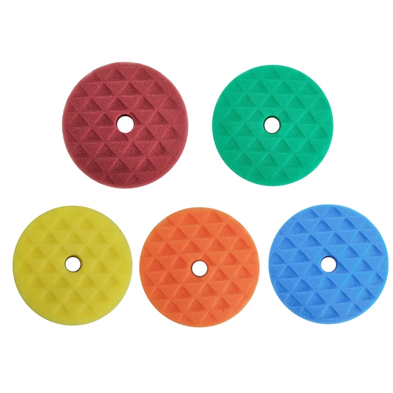 Polishing Pads 5Pcs/Set 6 Inch Backing Plate Compound Sponge Pads Kit for Car Buffer Polisher
Polishing Pads 5Pcs/Set 6 Inch Backing Plate Compound Sponge Pads Kit for Car Buffer Polisher