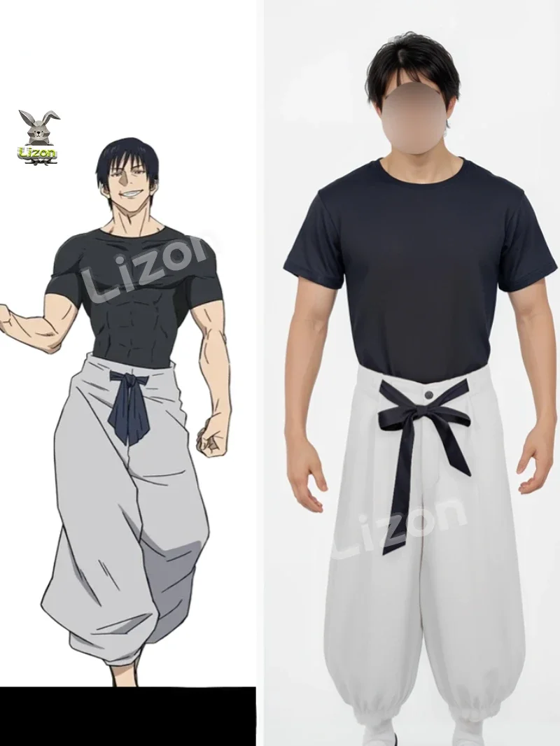 Toji Fushiguro Cosplay Costume Loose Pant Black Tshirt Short Sleeve Suit Top Pants Outfits Anime Jujutsu Kaisen Cosplay
Toji Fushiguro Cosplay Costume Loose Pant Black Tshirt Short Sleeve Suit Top Pants Outfits Anime Jujutsu Kaisen Cosplay