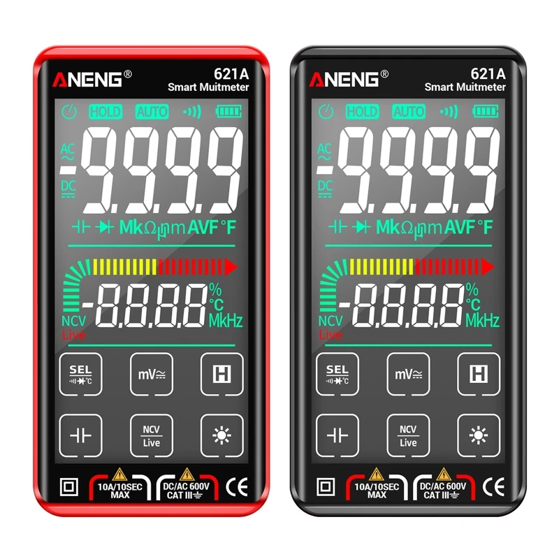 Upgraded Digital Multimeter Color LCD Display 9999 Counts Auto Range Ohmmeter Ohm Hz Diode Live Check Voltage Tester
Upgraded Digital Multimeter Color LCD Display 9999 Counts Auto Range Ohmmeter Ohm Hz Diode Live Check Voltage Tester