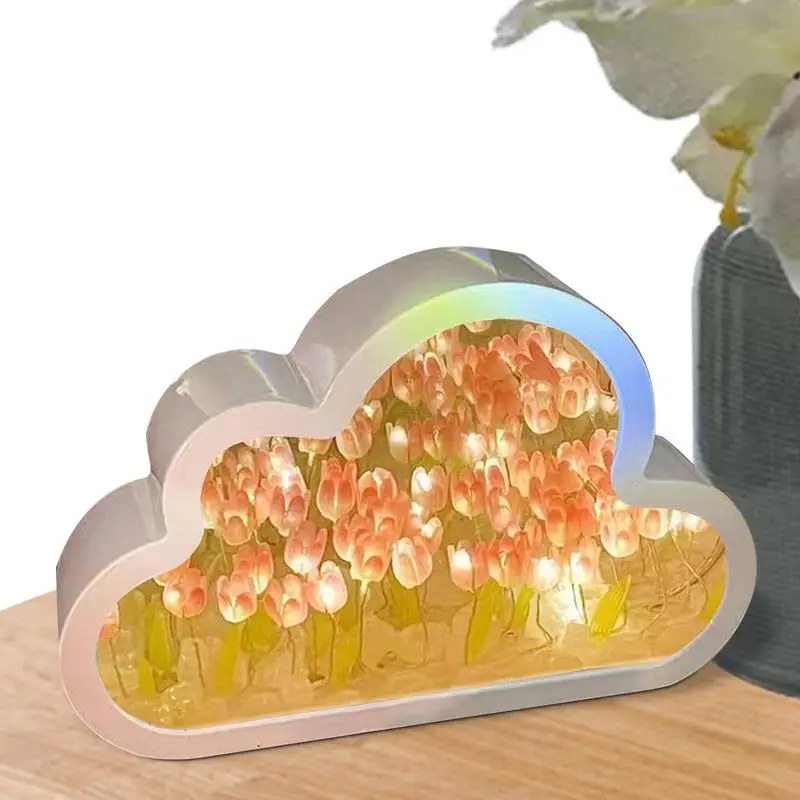 DIY Flower Night Light DIY Cloud Tulip Lamp Romantic Bedside Lamp Decor Portable LED Tulip Table Lamp For Friends Girl Couple
DIY Flower Night Light DIY Cloud Tulip Lamp Romantic Bedside Lamp Decor Portable LED Tulip Table Lamp For Friends Girl Couple