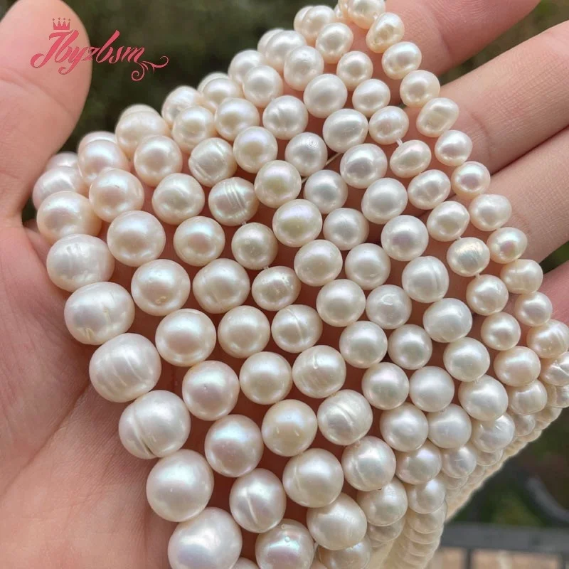 5-6 ,6-7.7-8mm White Nearround Natural Freshwater Pearl Beads for Women DIY Necklace Bracelet Earring Rings Jewelry Making 15"
5-6 ,6-7.7-8mm White Nearround Natural Freshwater Pearl Beads for Women DIY Necklace Bracelet Earring Rings Jewelry Making 15"