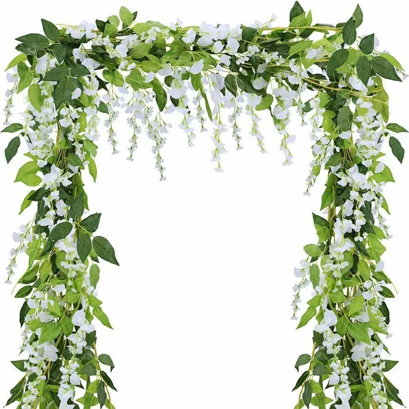 180cm Fake Ivy Wisteria Flowers Artificial Plant Vine Garland for Room Garden Decorations Wedding Arch Baby Shower Floral Decor 
180cm Fake Ivy Wisteria Flowers Artificial Plant Vine Garland for Room Garden Decorations Wedding Arch Baby Shower Floral Decor