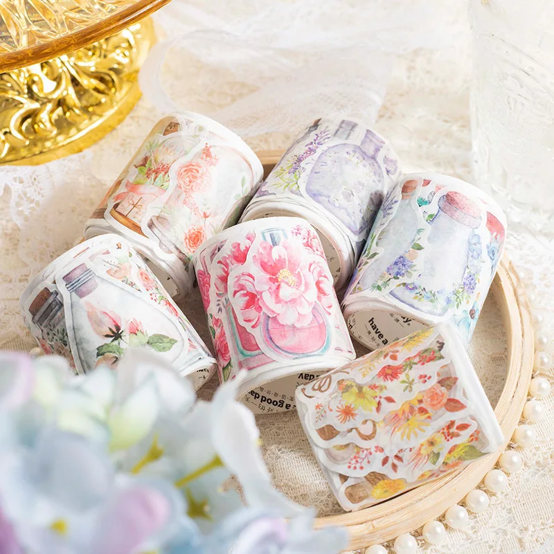 Aquarius Flower Language Series Masking Washi Tape Watercolor Bottle Decorative Adhesive Sticker Label Scrapbooking Material
Aquarius Flower Language Series Masking Washi Tape Watercolor Bottle Decorative Adhesive Sticker Label Scrapbooking Material
