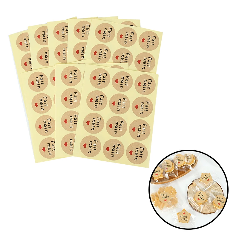 Round Fait Main Kraft Stickers Seal Labels Sticker for Package Decorative French Handmade Sticker Stationery Supplies 10/20 Pcs
Round Fait Main Kraft Stickers Seal Labels Sticker for Package Decorative French Handmade Sticker Stationery Supplies 10/20 Pcs