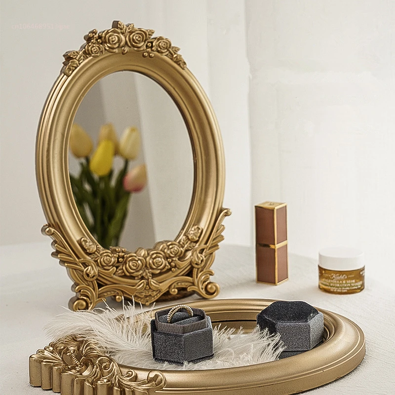 European Style Retro Mirrors Heart-shaped Double-sided Makeups Mirror Heart-shaped Princess Dressing Mirrors Home Decoratives
European Style Retro Mirrors Heart-shaped Double-sided Makeups Mirror Heart-shaped Princess Dressing Mirrors Home Decoratives