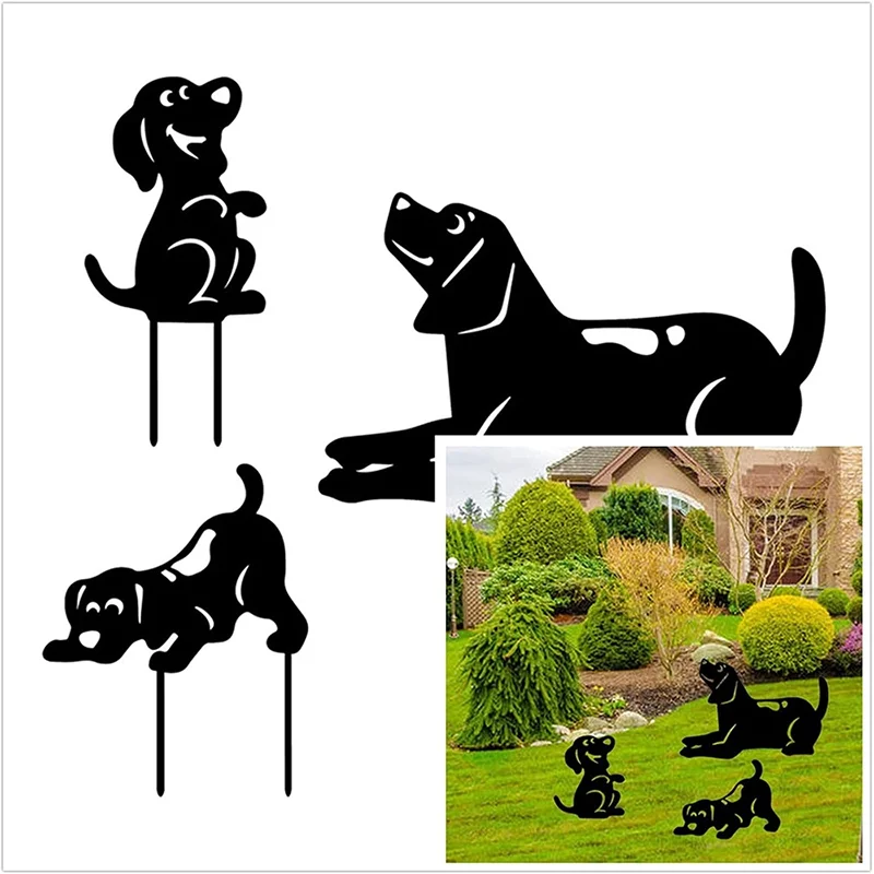 3Pcs Animal Silhouette Stake Dog Silhouette Statue Yard Art Garden Dog Statues Home Decor Metal Art Vintage Metal Plate Wall Art
3Pcs Animal Silhouette Stake Dog Silhouette Statue Yard Art Garden Dog Statues Home Decor Metal Art Vintage Metal Plate Wall Art
