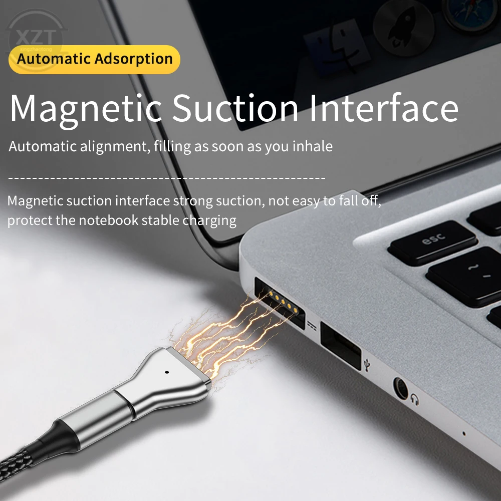 USB Type-c Female to Magsafe 2 Charge Converter Adapter Support PD Fast Charging Magnetic T-tip Adapter
USB Type-c Female to Magsafe 2 Charge Converter Adapter Support PD Fast Charging Magnetic T-tip Adapter
