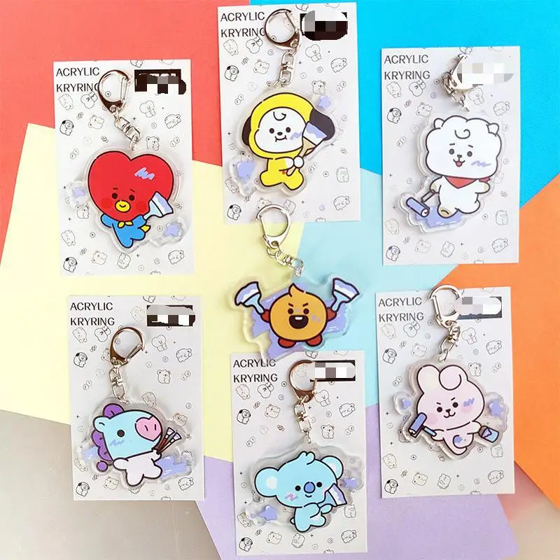 KPOP Bangtan Boys Acrylic Keychain Cartoon Doll Ornament Cute Doll Keyring Exquisite Backpack Pendant Gift SUGA JIMIN Collection
KPOP Bangtan Boys Acrylic Keychain Cartoon Doll Ornament Cute Doll Keyring Exquisite Backpack Pendant Gift SUGA JIMIN Collection