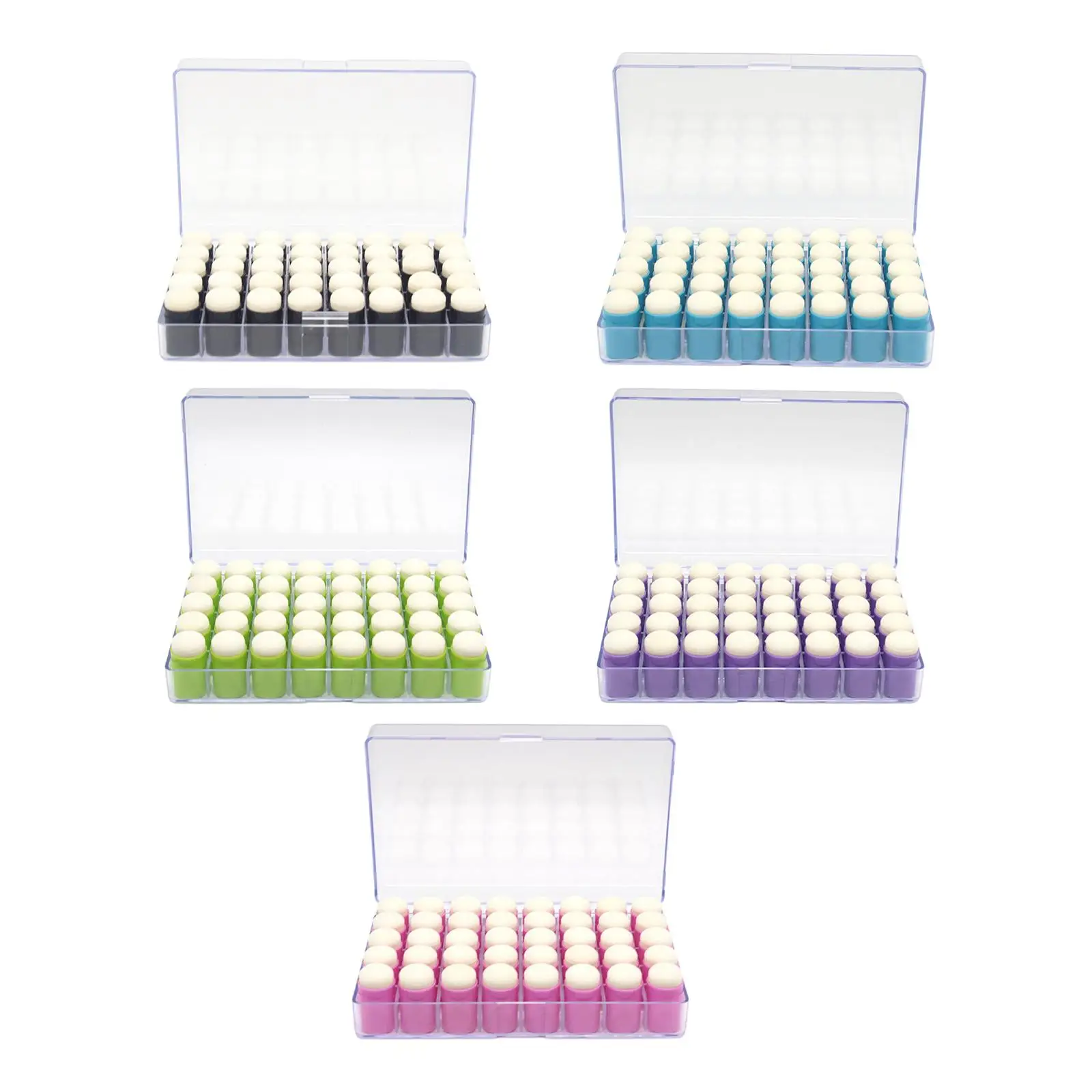40Pcs Finger Sponge Daubers Blending Sponge for Drawing with Storage Box for Ink Crafts Arts Craft Card Making Chalk Tool 
40Pcs Finger Sponge Daubers Blending Sponge for Drawing with Storage Box for Ink Crafts Arts Craft Card Making Chalk Tool