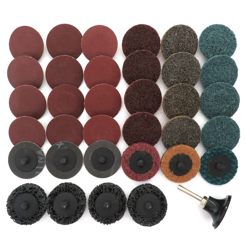 35pcs 2Inch Abrasive Disc Sanding Discs Roll Lock Surface Conditioning Discs R-Type Disc With1 Disc Pad Holder
35pcs 2Inch Abrasive Disc Sanding Discs Roll Lock Surface Conditioning Discs R-Type Disc With1 Disc Pad Holder