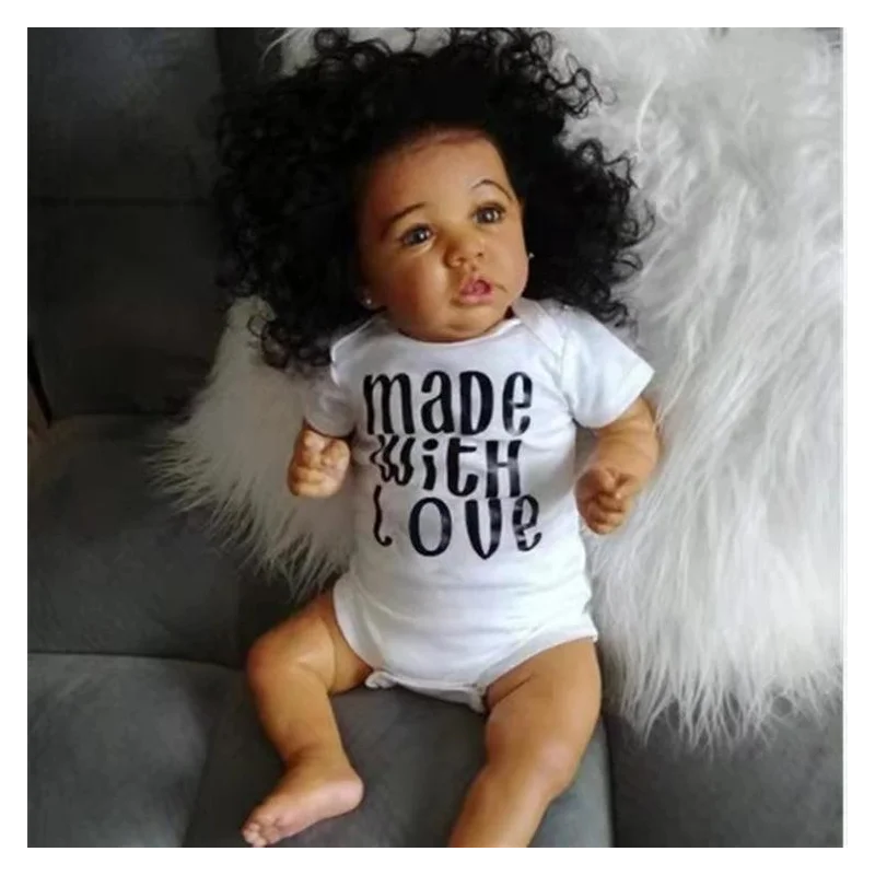 Lifelike Silicone Viny Ethnic Style Doll Baby Reborn 22 Inch Realistic Big Eyes Babies Dolls With Lovely Clothes Kids Playmate
Lifelike Silicone Viny Ethnic Style Doll Baby Reborn 22 Inch Realistic Big Eyes Babies Dolls With Lovely Clothes Kids Playmate