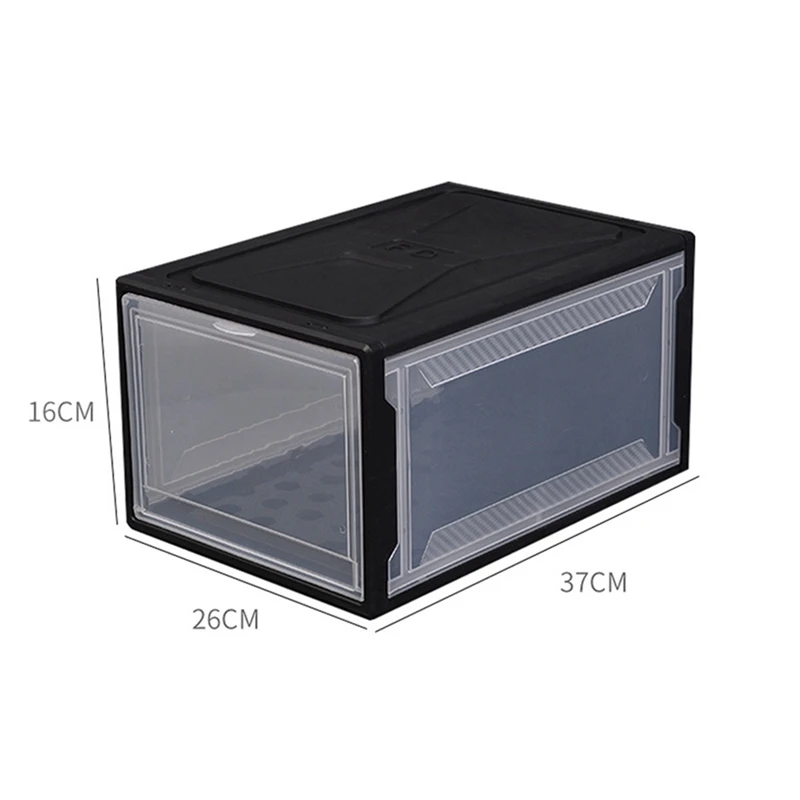 2X Plastic PP Translucent Shoe Box Multifunction Home Dust-Proof Drawer Combination Storage Boxes Men/Women Black
2X Plastic PP Translucent Shoe Box Multifunction Home Dust-Proof Drawer Combination Storage Boxes Men/Women Black