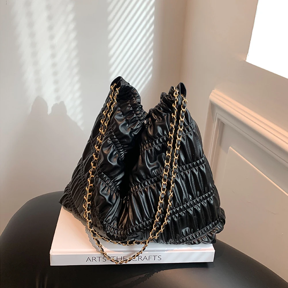 PU Leather Crossbody Bag Korean Retro Shopping Bag Pleated Designer Handbag for Women Shoulder Bags Tote Bag With Square Purses
PU Leather Crossbody Bag Korean Retro Shopping Bag Pleated Designer Handbag for Women Shoulder Bags Tote Bag With Square Purses