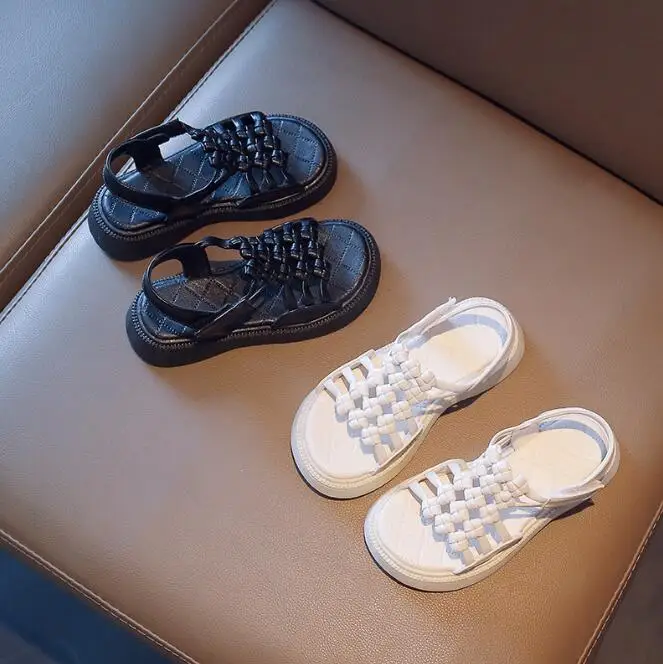 Сандалии-гладиаторы кожаные для девочек, модные босоножки с высоким верхом, пляжные римские сандалии для начинающих ходить детей, лето 2022
Сандалии-гладиаторы кожаные для девочек, модные босоножки с высоким верхом, пляжные римские сандалии для начинающих ходить детей, лето 2022