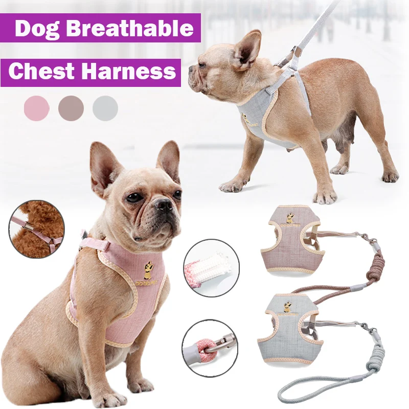 Pet Collar Dog Breathable Explosion-Proof Punch Chest Harness Small Medium-Sized Dog Nylon Anti-Breakage Leash Dog Accessories
Pet Collar Dog Breathable Explosion-Proof Punch Chest Harness Small Medium-Sized Dog Nylon Anti-Breakage Leash Dog Accessories