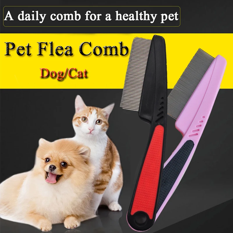 Large Thick Stainless Steel Pet Comb Encryption Dog Flea Comb Fine-toothed Needle Pet Flea Comb For Dogs Cats Pet Supplies
Large Thick Stainless Steel Pet Comb Encryption Dog Flea Comb Fine-toothed Needle Pet Flea Comb For Dogs Cats Pet Supplies
