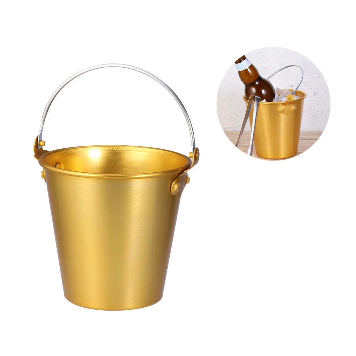 Bucket Icecooler Chiller Bottle Champagne Beer Metal Beverage Bar Cube Drink Drinks Small Pailwith Handle Serving Insulated 
Bucket Icecooler Chiller Bottle Champagne Beer Metal Beverage Bar Cube Drink Drinks Small Pailwith Handle Serving Insulated