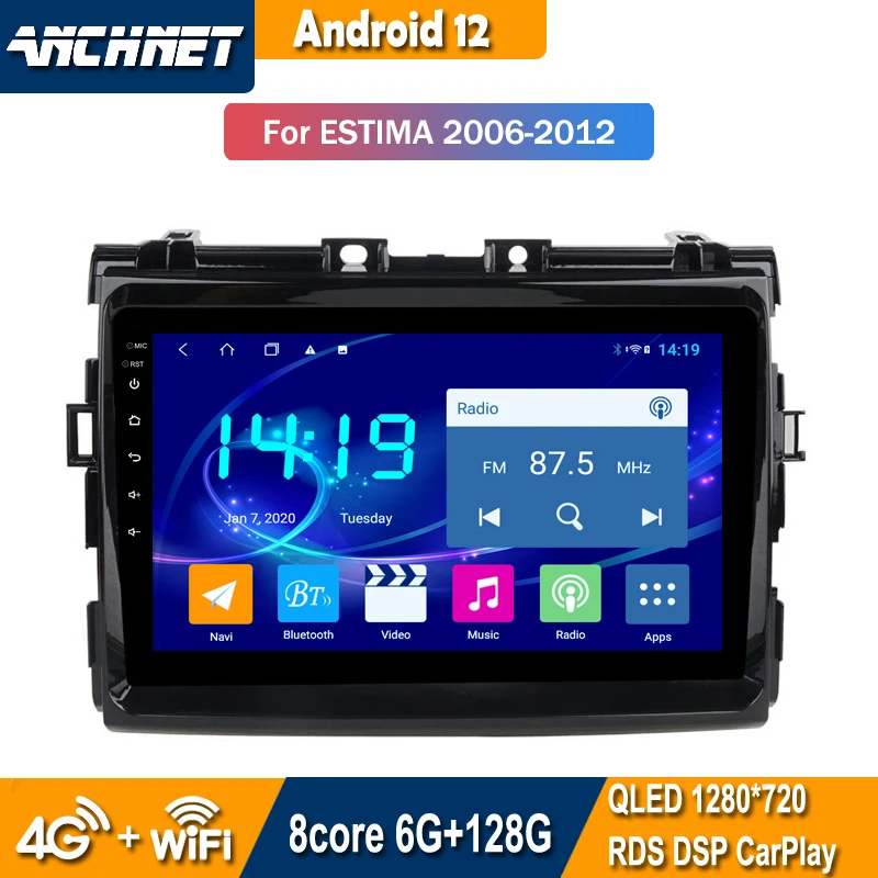 Автомагнитола с GPS-навигацией для Toyota Estima Previa 2006-2012, мультимедийная стереосистема, головное устройство на Android 12
Автомагнитола с GPS-навигацией для Toyota Estima Previa 2006-2012, мультимедийная стереосистема, головное устройство на Android 12