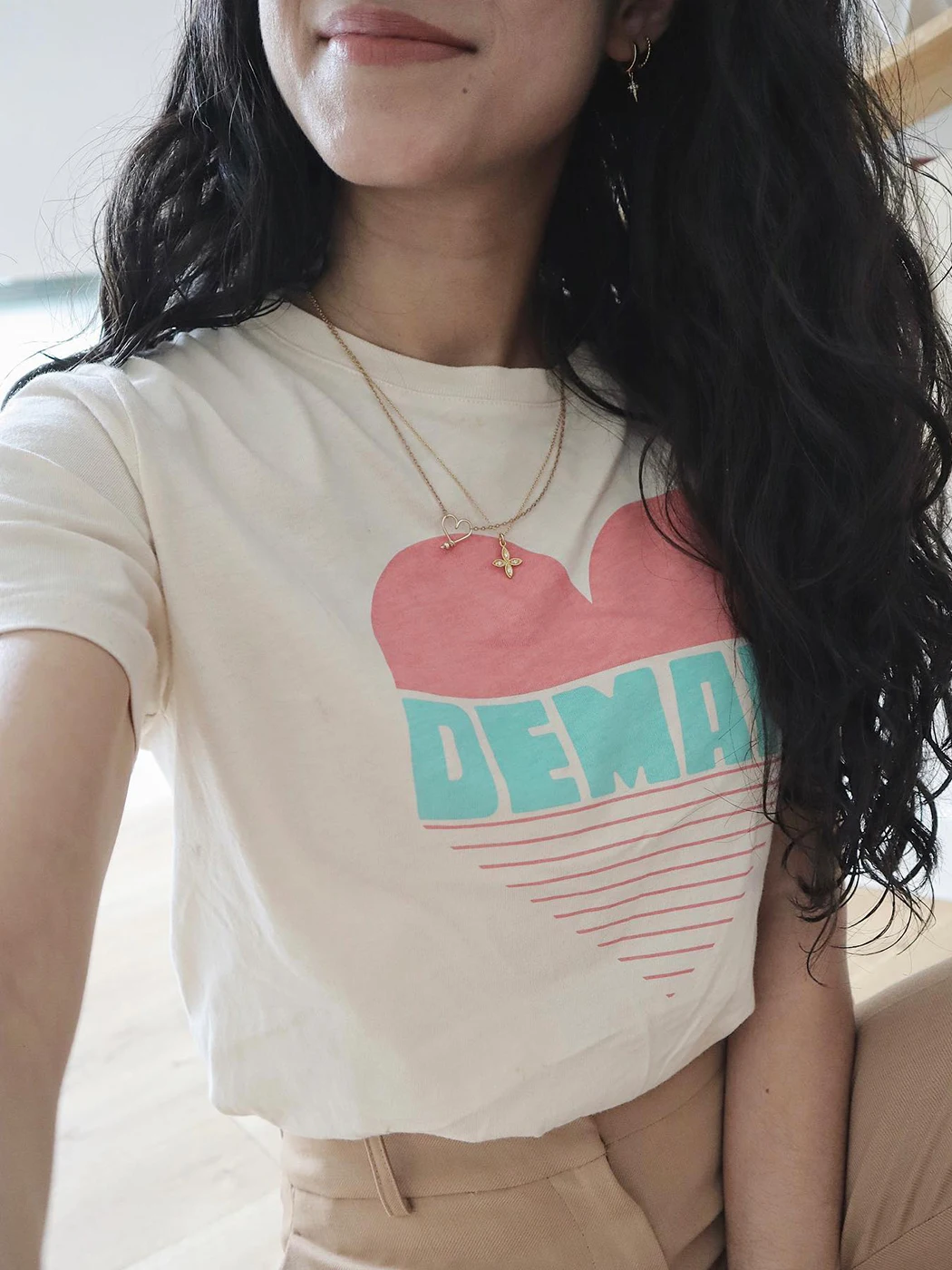 Jastie Letter Heart Graphic Print T-shirt Top Women Summer Short Sleeve Round Neck Tees Cotton Casual blusas mujer de moda 2022
Jastie Letter Heart Graphic Print T-shirt Top Women Summer Short Sleeve Round Neck Tees Cotton Casual blusas mujer de moda 2022