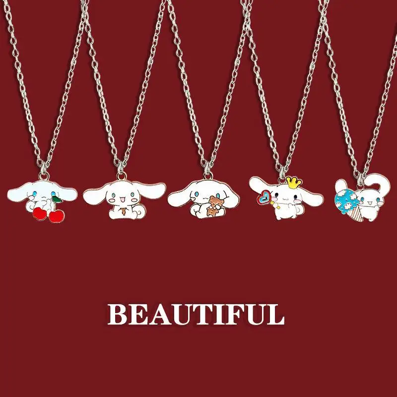 Cartoon Sanrio Cinnamoroll Necklace Female All-Match Non-Fading Pendant Simple Fashion Collarbone Chain Jewelry Decoration Gift
Cartoon Sanrio Cinnamoroll Necklace Female All-Match Non-Fading Pendant Simple Fashion Collarbone Chain Jewelry Decoration Gift