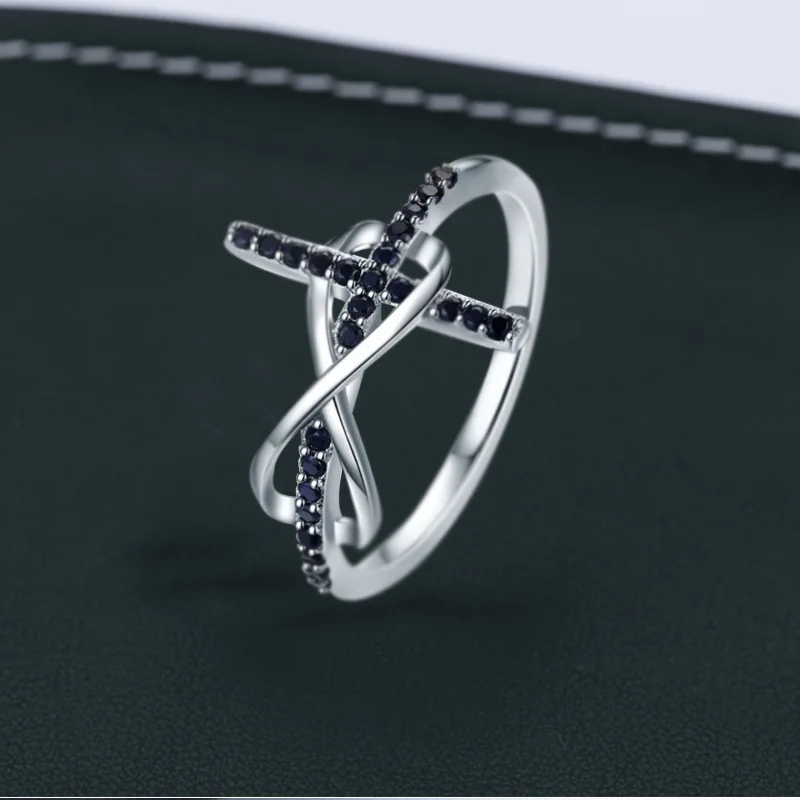 Fashion Silver Plated Full Black Zircon Infinity Cross Rings for Women's Promise Engagement Ring Anniversary Jewelry Bridal Gift
Fashion Silver Plated Full Black Zircon Infinity Cross Rings for Women's Promise Engagement Ring Anniversary Jewelry Bridal Gift