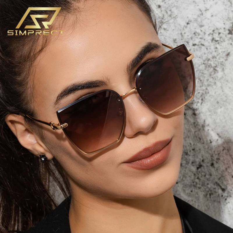 SIMPRECT Rimless Square Sunglasses Women 2022 Luxury Brand Designer Quality Cat Eye Sun Glasses Retro Vintage Shades For Women
SIMPRECT Rimless Square Sunglasses Women 2022 Luxury Brand Designer Quality Cat Eye Sun Glasses Retro Vintage Shades For Women
