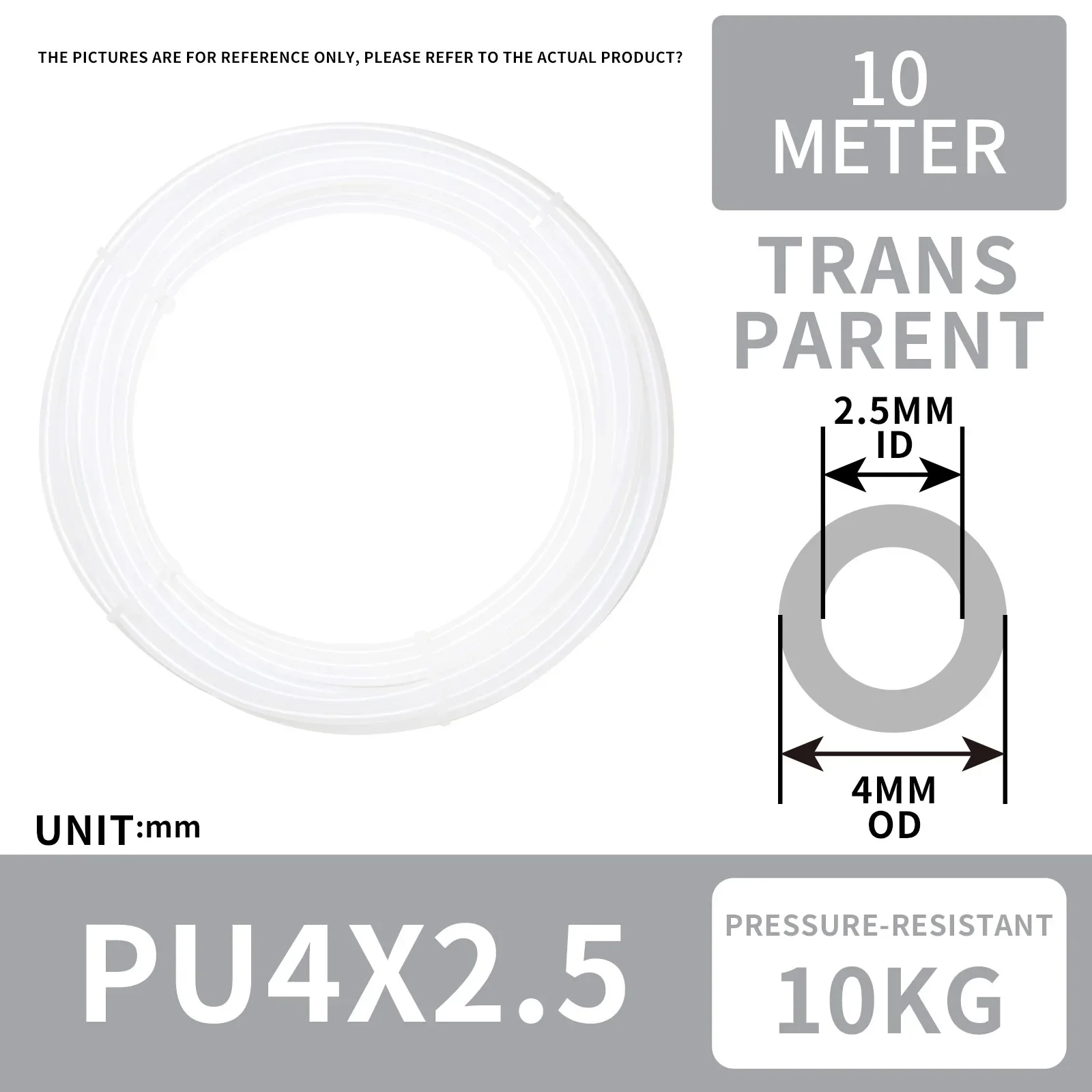YICHENG PNEUMATIC 2,5 мм, внутренний диаметр 4 мм, наружный диаметр 10 метров, воздушный шланг из искусственной кожи, воздушный шланг из искусственной кожи для воздушной трубки или перекачки жидкости 
YICHENG PNEUMATIC 2,5 мм, внутренний диаметр 4 мм, наружный диаметр 10 метров, воздушный шланг из искусственной кожи, воздушный шланг из искусственной кожи для воздушной трубки или перекачки жидкости