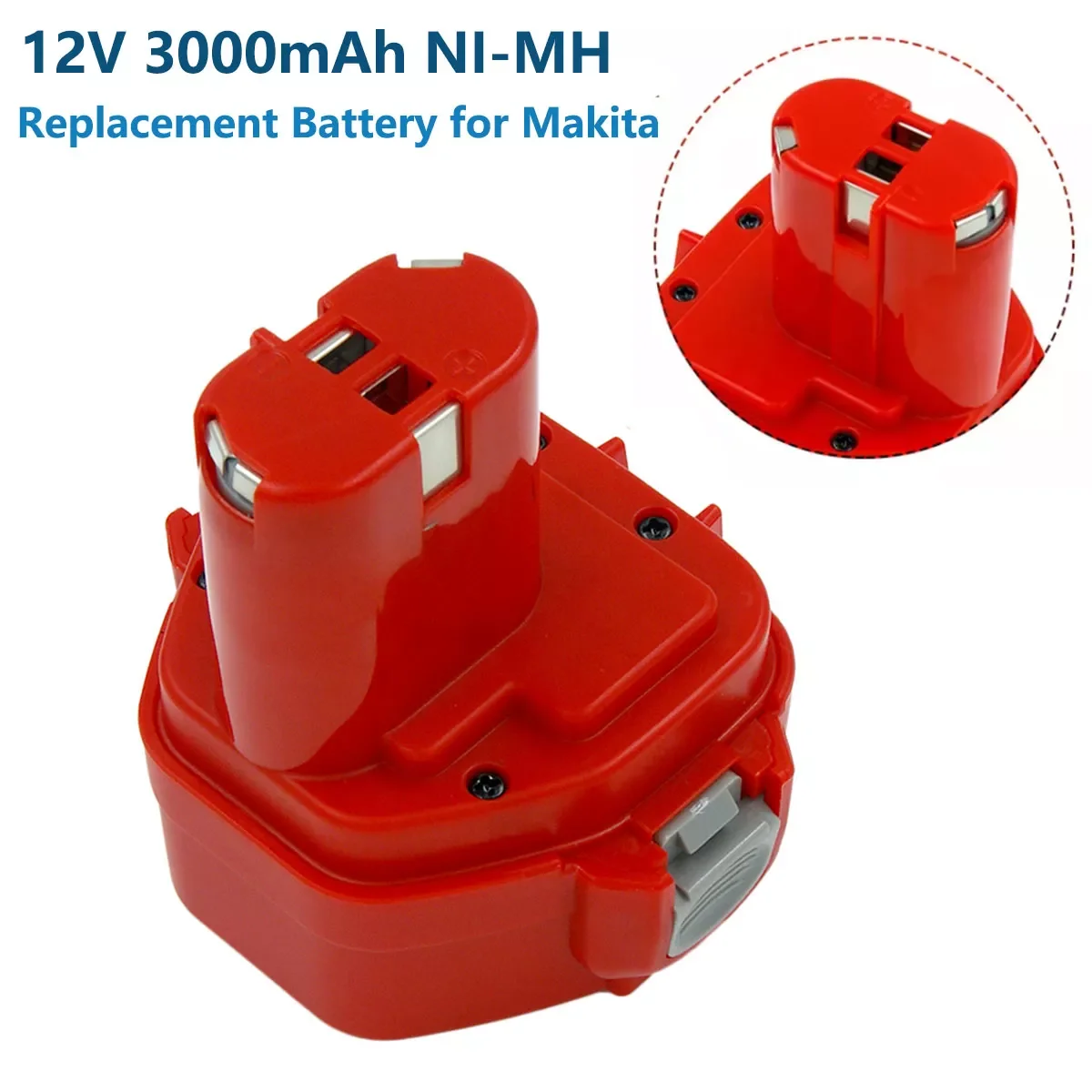 2023New 12V 3.0Ah NI-MH Replacement Battery for Makita 1222 1233 1220 1234 1235 192598-2 PA12, 6213d 6217d 6227d 6313d 192698-8
2023New 12V 3.0Ah NI-MH Replacement Battery for Makita 1222 1233 1220 1234 1235 192598-2 PA12, 6213d 6217d 6227d 6313d 192698-8