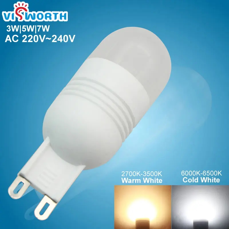 VisWorth LED лампа G9 3W/5W/7W тёплый/холодный белый
VisWorth LED лампа G9 3W/5W/7W тёплый/холодный белый