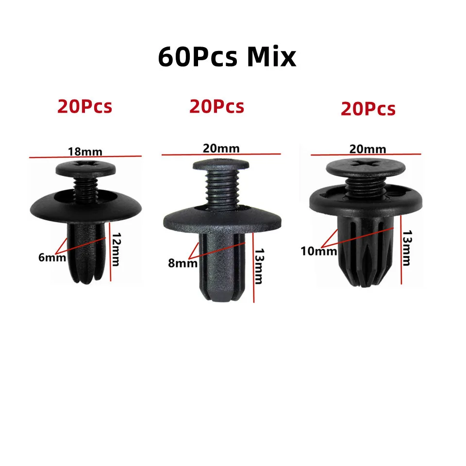 8 мм 6 мм 10 мм Отверстие Автомобильный брызговик Заклепка для бампера Автоматический штифт для накладки крыла Винтовые зажимы для Toyota Honda Mazda Nissan
8 мм 6 мм 10 мм Отверстие Автомобильный брызговик Заклепка для бампера Автоматический штифт для накладки крыла Винтовые зажимы для Toyota Honda Mazda Nissan