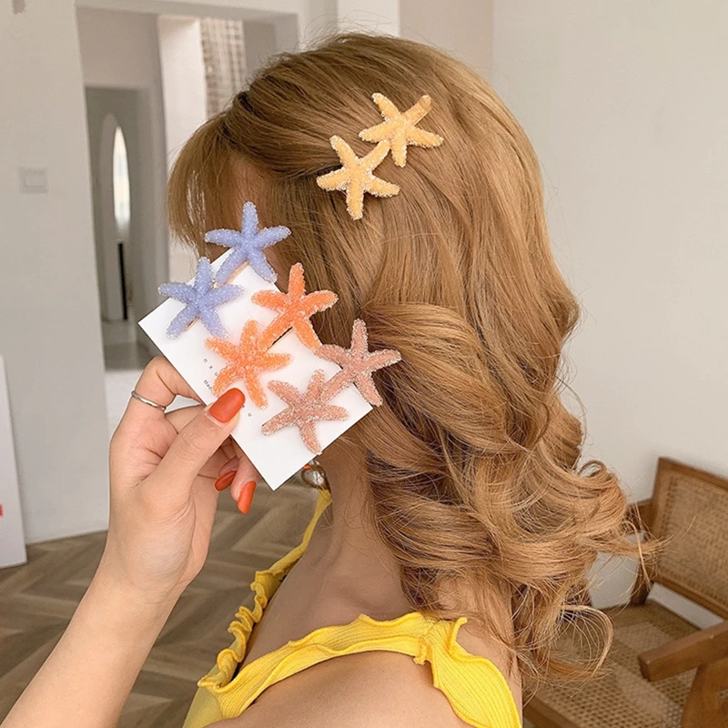 1Pcs Women Girls Elegant Starfish Sea Star Hairpins Fashion Lady Hair Clips Girls Summer Beach Barrettes Hair Accessories
1Pcs Women Girls Elegant Starfish Sea Star Hairpins Fashion Lady Hair Clips Girls Summer Beach Barrettes Hair Accessories