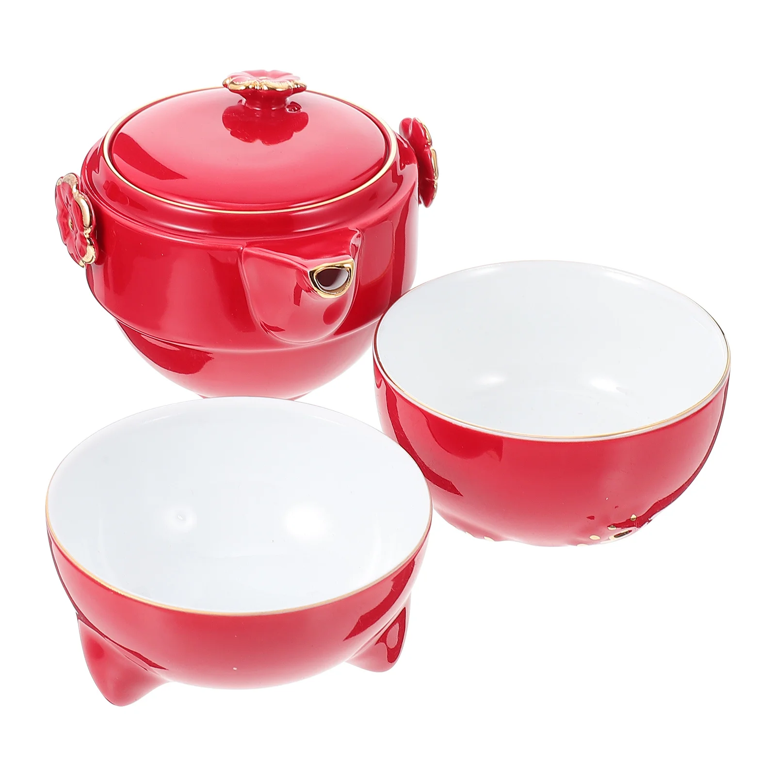 1 Set of Ceramic Tea Kettle Adorable Teapot Set Multi-function Cat Teapot Tea Accessory
1 Set of Ceramic Tea Kettle Adorable Teapot Set Multi-function Cat Teapot Tea Accessory