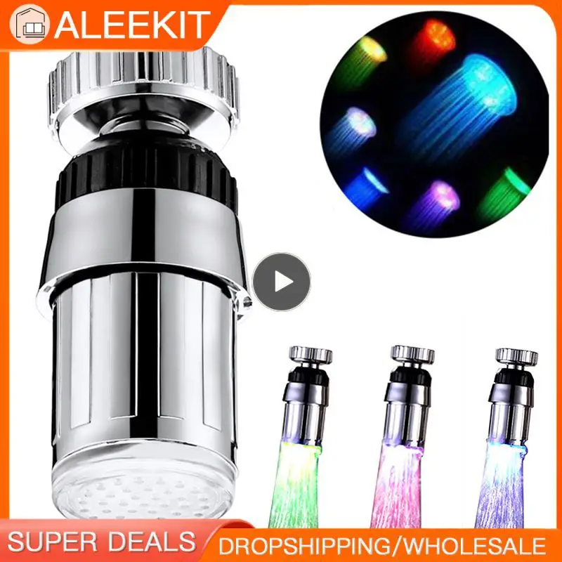 1~10PCS Temperature Sensitive 3-Color Light-up Faucet Kitchen Bathroom Glow Water Saving Faucet Aerator Tap Nozzle Shower
1~10PCS Temperature Sensitive 3-Color Light-up Faucet Kitchen Bathroom Glow Water Saving Faucet Aerator Tap Nozzle Shower