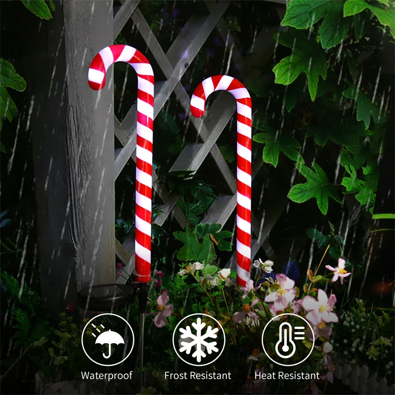 Garden Cottage Lawn lamp Christmas Candy Cane Solar Energy lamp Pathway Markers Light Christmas Outdoor Decoration Lights
Garden Cottage Lawn lamp Christmas Candy Cane Solar Energy lamp Pathway Markers Light Christmas Outdoor Decoration Lights