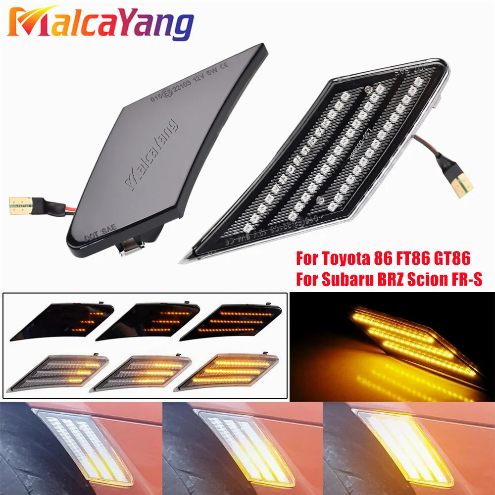 For Toyota 86 FT86 GT86 For Scion FR-S For Subaru BRZ Led Dynamic Turn Signal Light Side Marker Fender Sequential Lamp Indicator
For Toyota 86 FT86 GT86 For Scion FR-S For Subaru BRZ Led Dynamic Turn Signal Light Side Marker Fender Sequential Lamp Indicator
