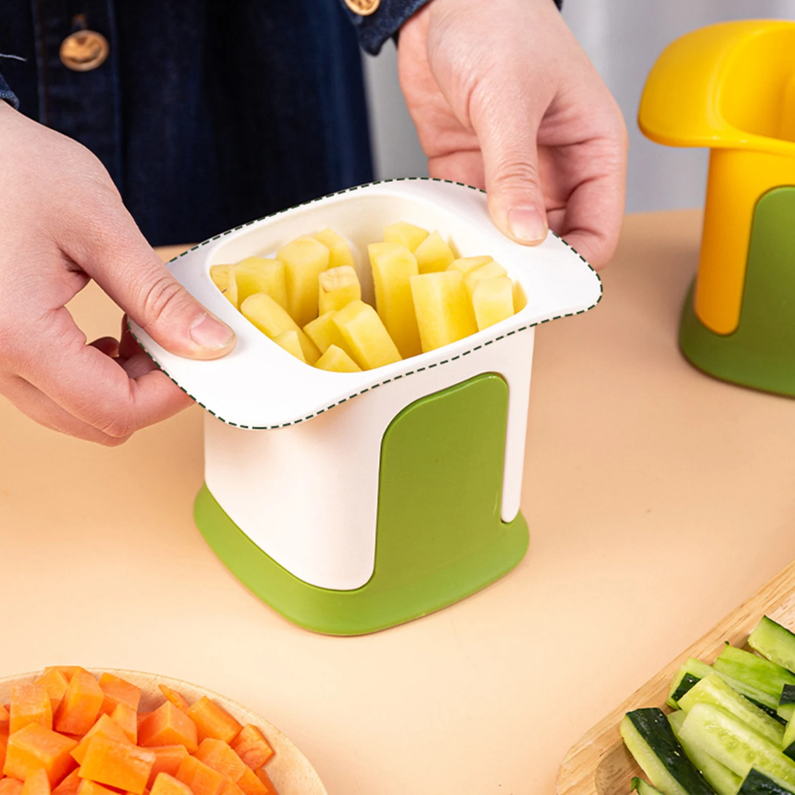 Vegetable Chopper Manual 2-in-1 Heavy Duty Vegetable Slicer Chopper | Hand Press Food Chopper Slicer Dicer Cutter For Potatoes
Vegetable Chopper Manual 2-in-1 Heavy Duty Vegetable Slicer Chopper | Hand Press Food Chopper Slicer Dicer Cutter For Potatoes
