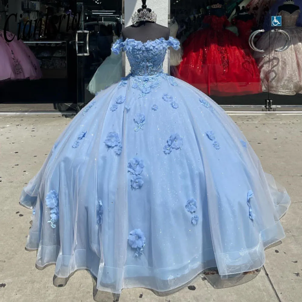 ANGELSBRIDEP небесно-голубые мексиканские платья Quinceanera 2023 с открытыми плечами платье принцессы на день рождения Vestidos De 15 Quinceañera Новинка
ANGELSBRIDEP небесно-голубые мексиканские платья Quinceanera 2023 с открытыми плечами платье принцессы на день рождения Vestidos De 15 Quinceañera Новинка
