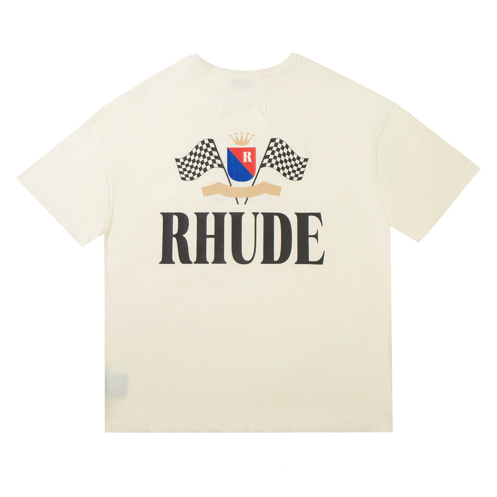 Men Women 1:1 Best Quality T-shirt Apricot Track Print Tops Short Sleeve Tee RHUDE T Shirt
Men Women 1:1 Best Quality T-shirt Apricot Track Print Tops Short Sleeve Tee RHUDE T Shirt