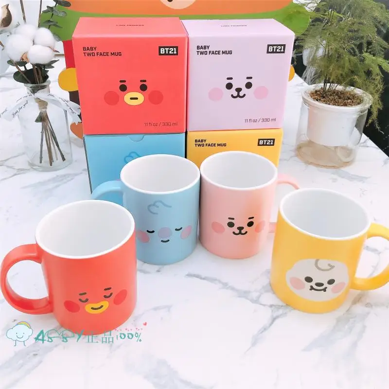 Bt21 Line Friends Tata Cooky Rj Shooky Mang Koya Cartoon Kawaii Couple Mug Super Cute Ceramic Coffee Cup Couple Drinking Glasses
Bt21 Line Friends Tata Cooky Rj Shooky Mang Koya Cartoon Kawaii Couple Mug Super Cute Ceramic Coffee Cup Couple Drinking Glasses